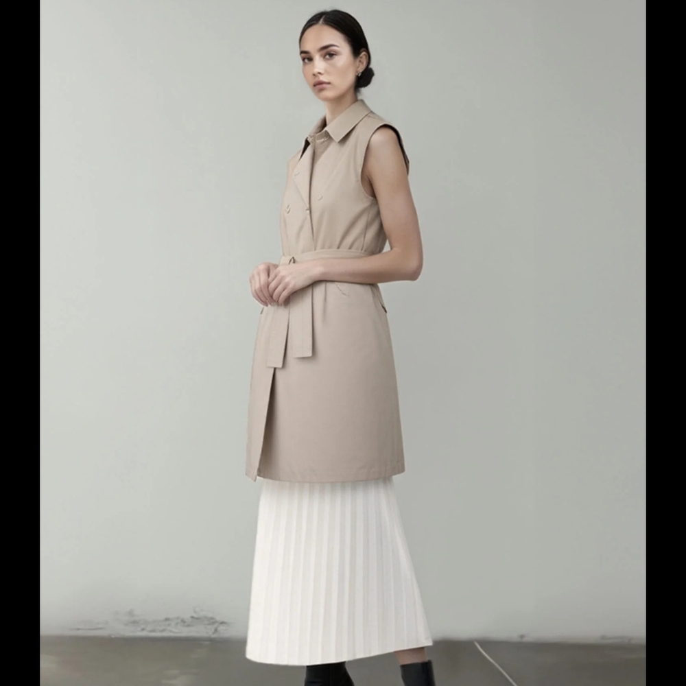 Newyork and Company Brand New  Sleeveless Trench Coat Sz XXL